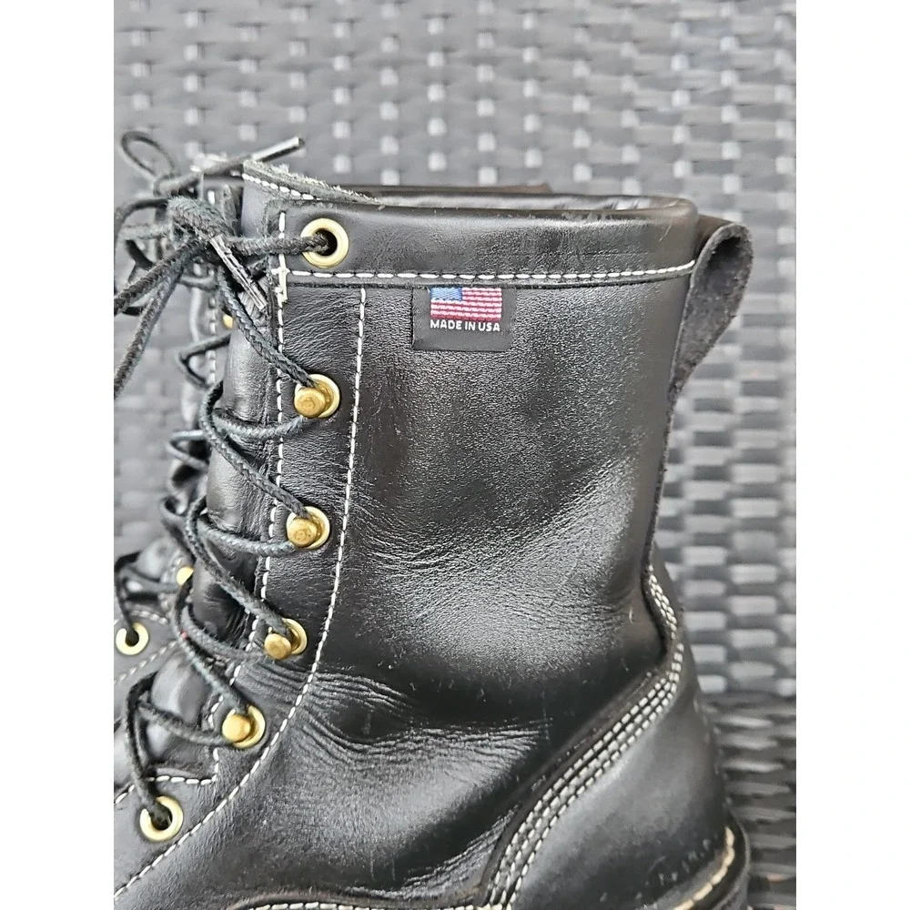 DANNER Super Rain Forest Size 9.5 D Black Gore-Tex Mens Boots 11550